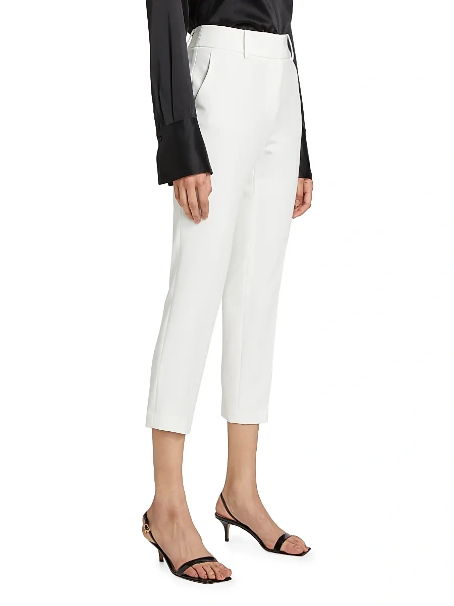 Milly Women's Nicola Crop Cady Pants | Thumbnail 4 Milly Women's Nicola Crop Cady Pants | Thumbnail 4