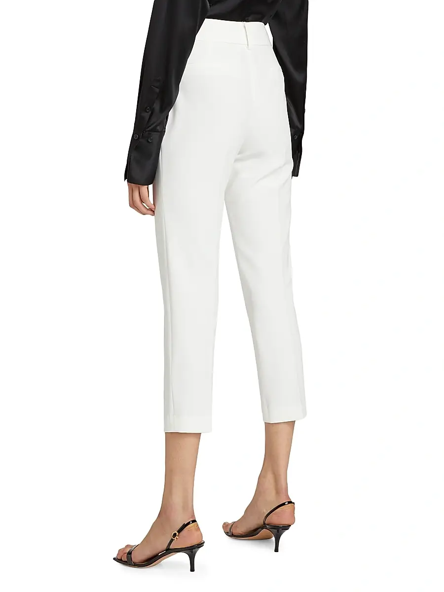Milly Women's Nicola Crop Cady Pants | Thumbnail 5 Milly Women's Nicola Crop Cady Pants | Thumbnail 5