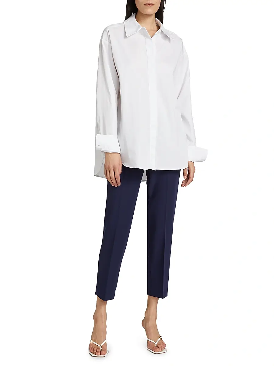 Milly Women's Nicola Cady Slim-Fit Pants | Thumbnail 2 Milly Women's Nicola Cady Slim-Fit Pants | Thumbnail 2