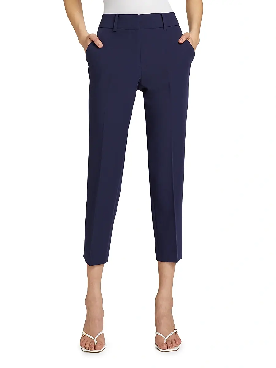 Milly Women's Nicola Cady Slim-Fit Pants | Thumbnail 3 Milly Women's Nicola Cady Slim-Fit Pants | Thumbnail 3