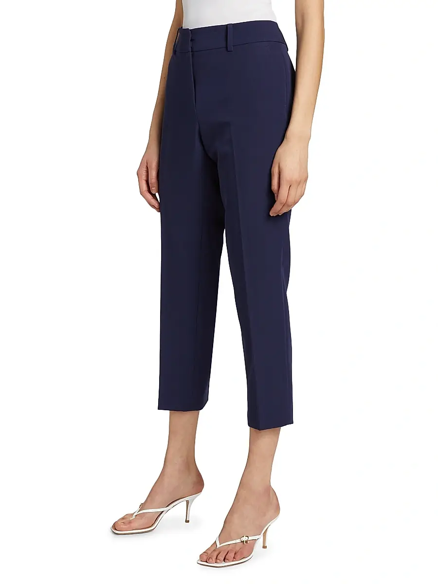 Milly Women's Nicola Cady Slim-Fit Pants | Thumbnail 4 Milly Women's Nicola Cady Slim-Fit Pants | Thumbnail 4