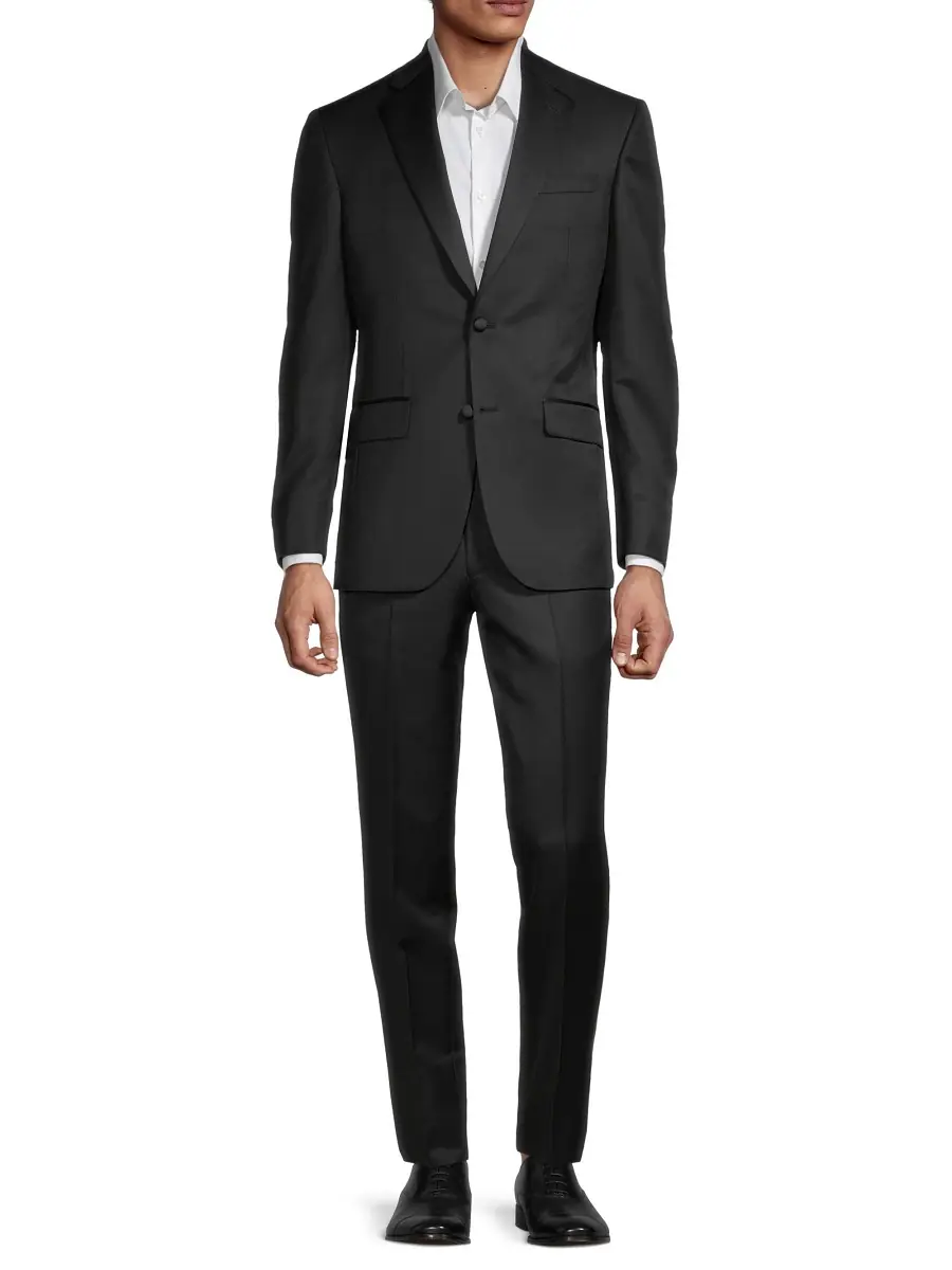 Ted Baker Men's Jenner Notched Lapel Tuxedo - Black | Thumbnail 2 Ted Baker Men's Jenner Notched Lapel Tuxedo - Black | Thumbnail 2