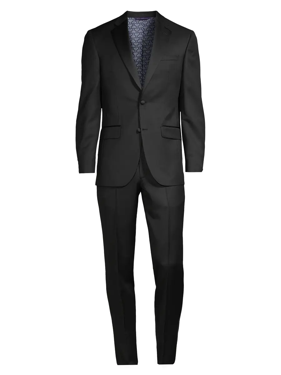Ted Baker Men's Jenner Notched Lapel Tuxedo - Black | Thumbnail 7 Ted Baker Men's Jenner Notched Lapel Tuxedo - Black | Thumbnail 7