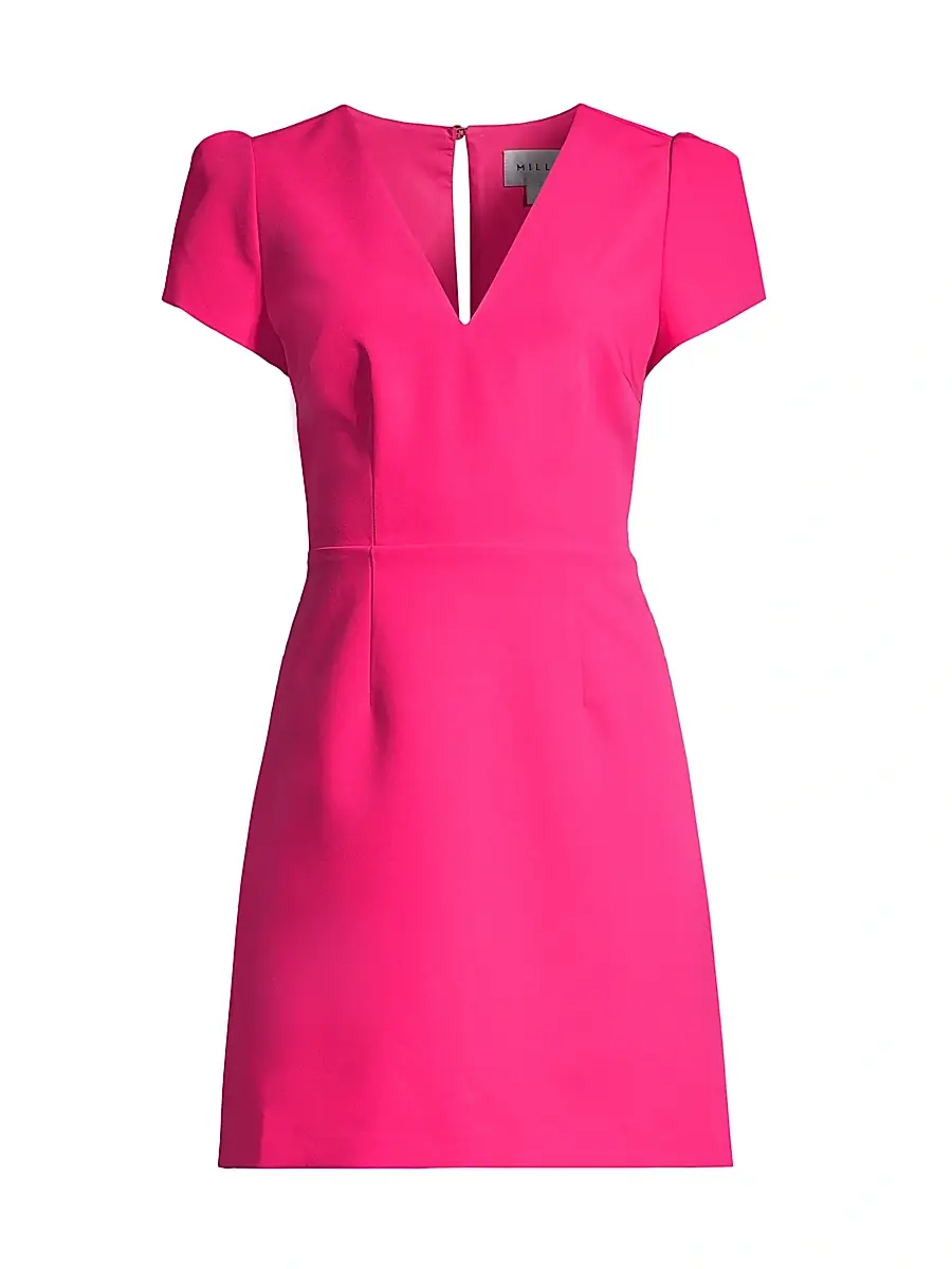 Milly Women's Atalie Short-Sleeve Minidress - Pink