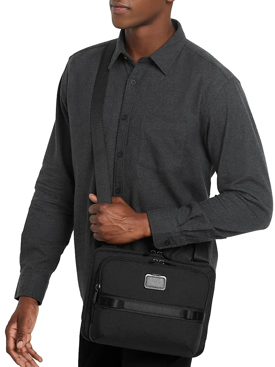 TUMI Men's Alpha Bravo Service Crossbody - Black | Thumbnail 5 TUMI Men's Alpha Bravo Service Crossbody - Black | Thumbnail 5