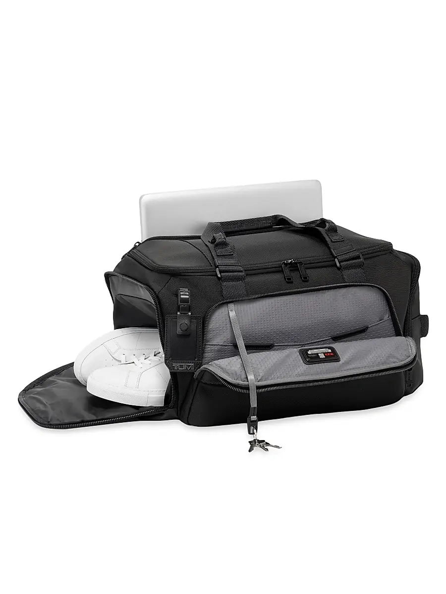 TUMI Men's Alpha Bravo Mason Duffel Bag - Black | Thumbnail 3 TUMI Men's Alpha Bravo Mason Duffel Bag - Black | Thumbnail 3