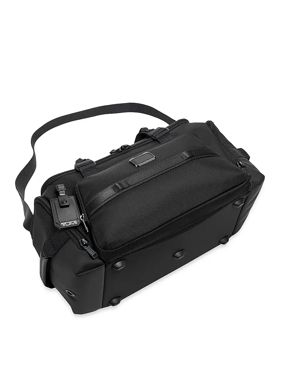TUMI Men's Alpha Bravo Mason Duffel Bag - Black | Thumbnail 4 TUMI Men's Alpha Bravo Mason Duffel Bag - Black | Thumbnail 4