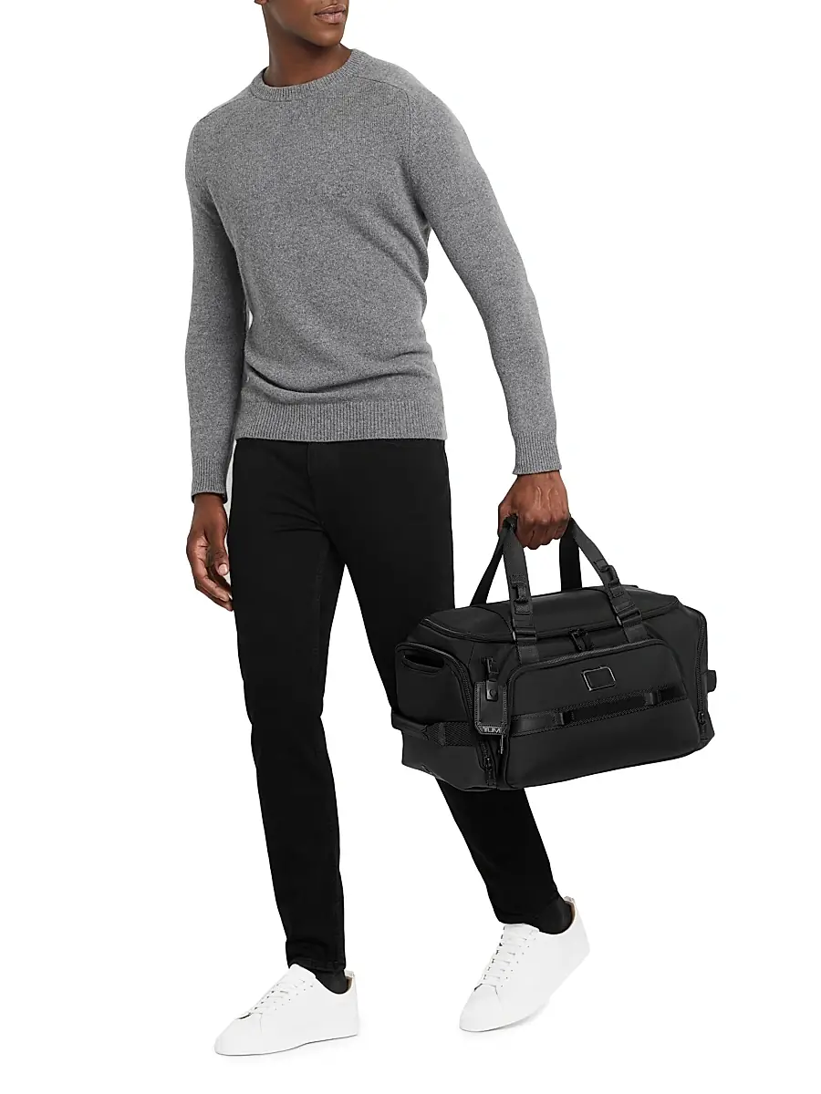 TUMI Men's Alpha Bravo Mason Duffel Bag - Black | Thumbnail 6 TUMI Men's Alpha Bravo Mason Duffel Bag - Black | Thumbnail 6