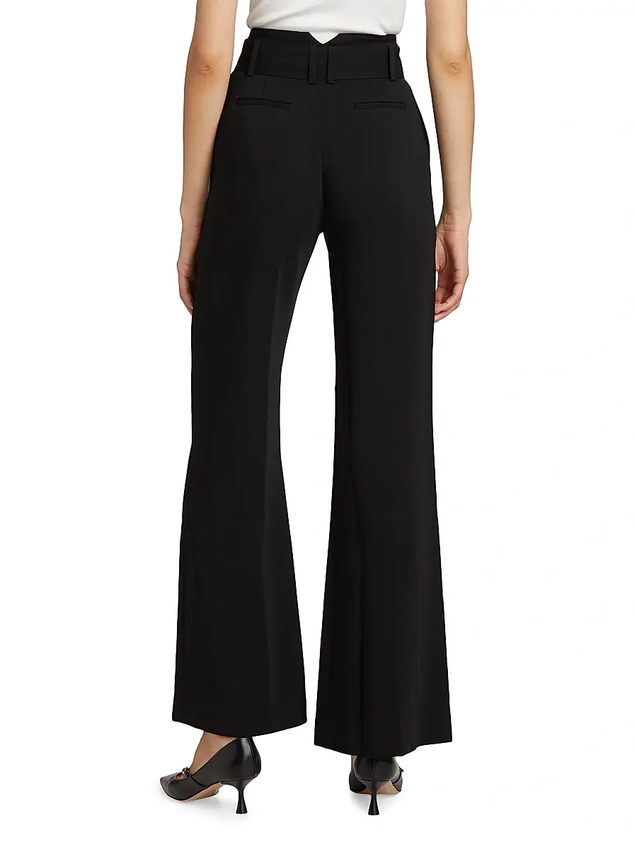 Elie Tahari Women's Belted Wide-Leg Trousers | Thumbnail 5 Elie Tahari Women's Belted Wide-Leg Trousers | Thumbnail 5