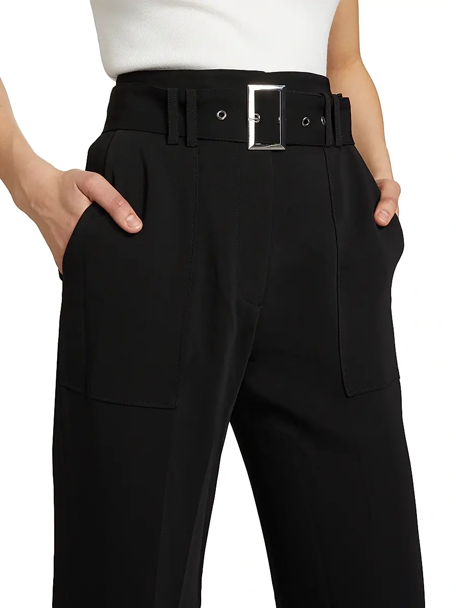 Elie Tahari Women's Belted Wide-Leg Trousers | Thumbnail 6 Elie Tahari Women's Belted Wide-Leg Trousers | Thumbnail 6