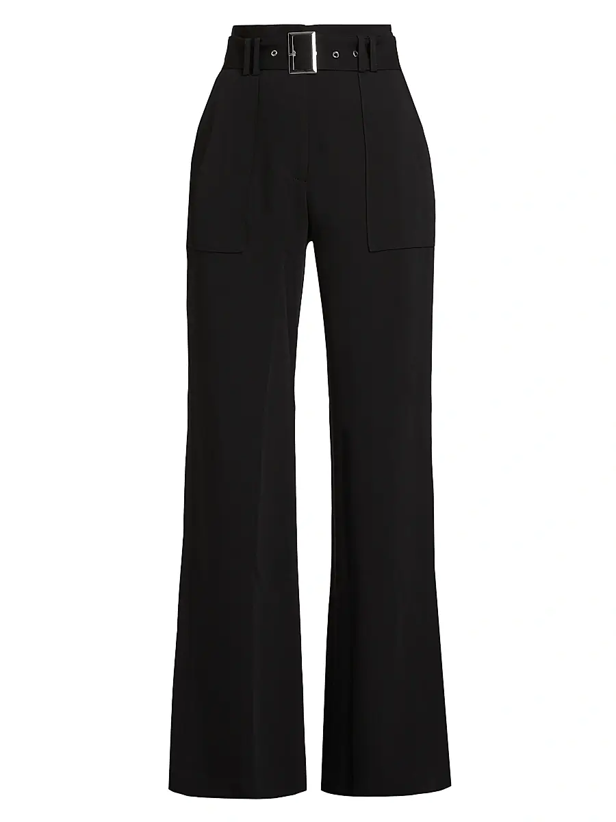 Elie Tahari Women's Belted Wide-Leg Trousers