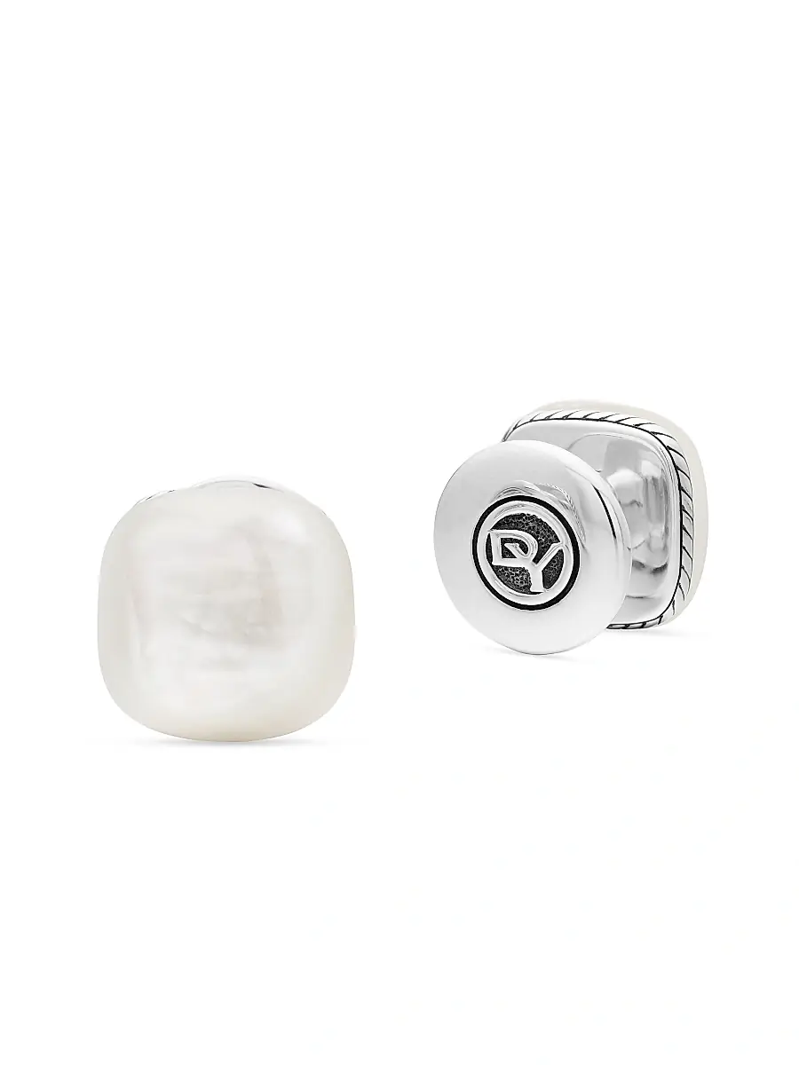 David Yurman Men's Streamline Cushion Shirt Studs - Mother Of Pearl | Thumbnail 3 David Yurman Men's Streamline Cushion Shirt Studs - Mother Of Pearl | Thumbnail 3