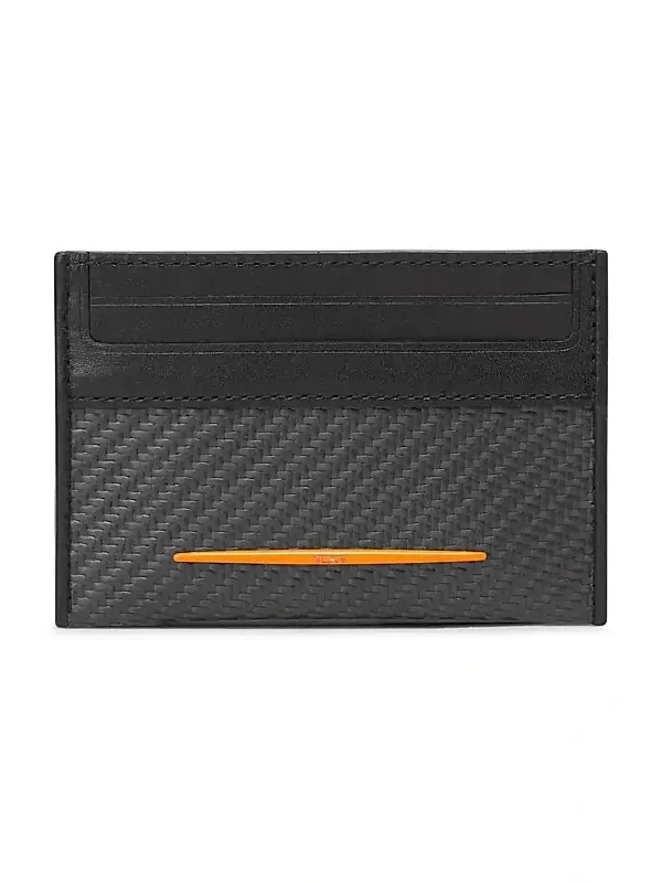 TUMI Men's Carbon Fiber Slim Card Case