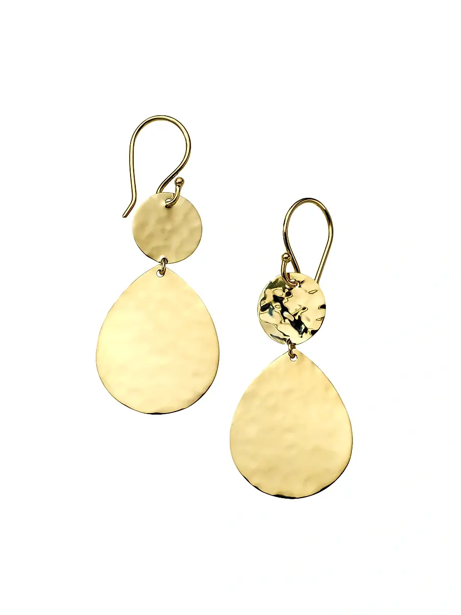 Ippolita Women's Classico Snowman 18K Yellow Gold Double-Drop Earrings