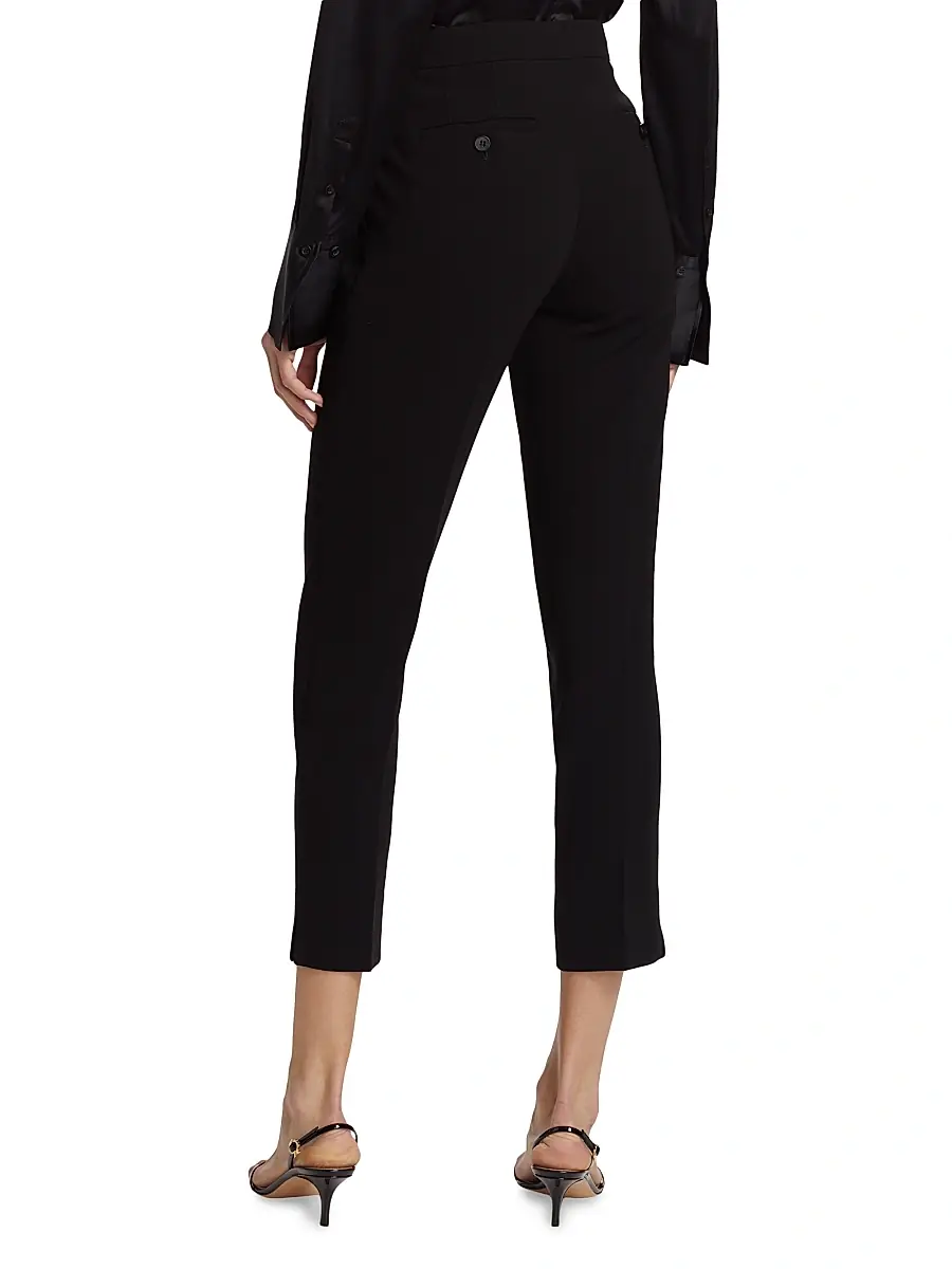 Theory Women's Ibbey Crepe Tapered Trousers | Thumbnail 5 Theory Women's Ibbey Crepe Tapered Trousers | Thumbnail 5