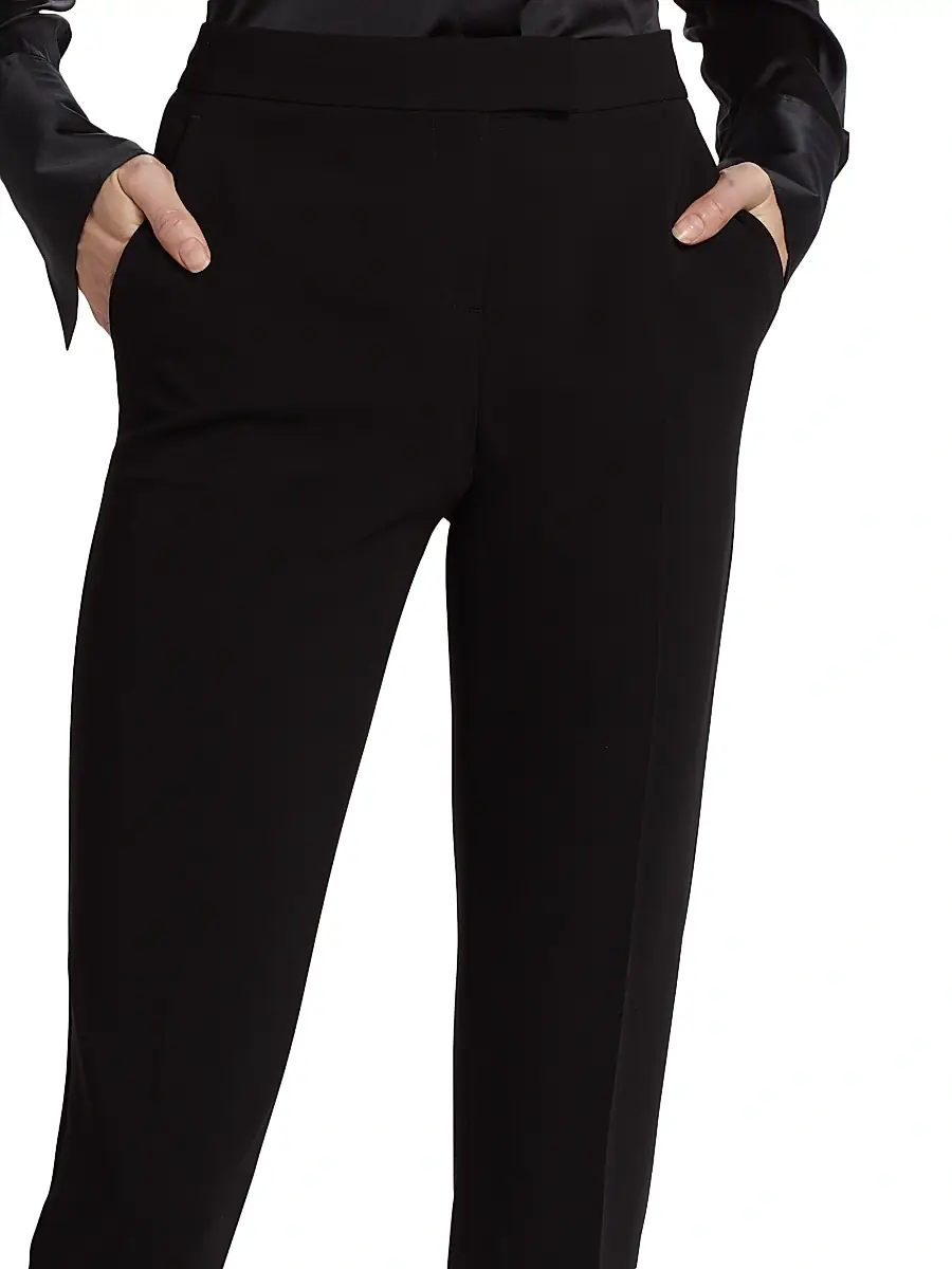 Theory Women's Ibbey Crepe Tapered Trousers | Thumbnail 6 Theory Women's Ibbey Crepe Tapered Trousers | Thumbnail 6
