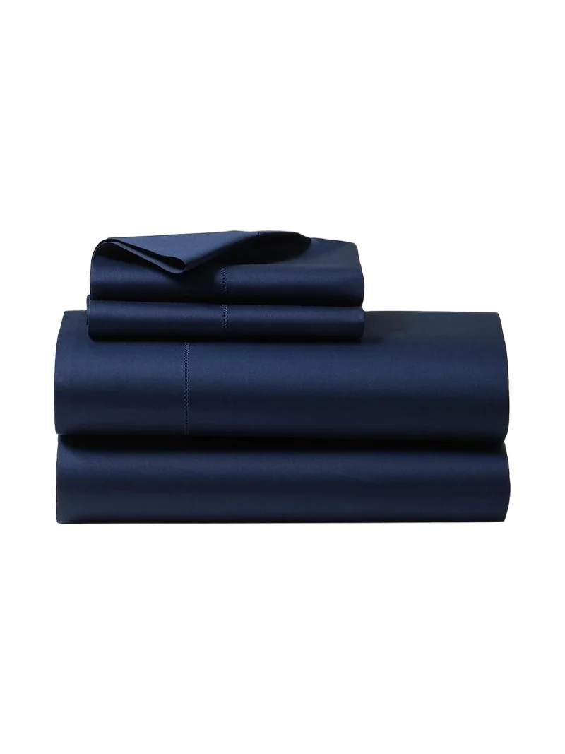 Ralph Lauren Organic Sateen 624-Thread Count Sheet & Pillowcase Collection - Polo Navy