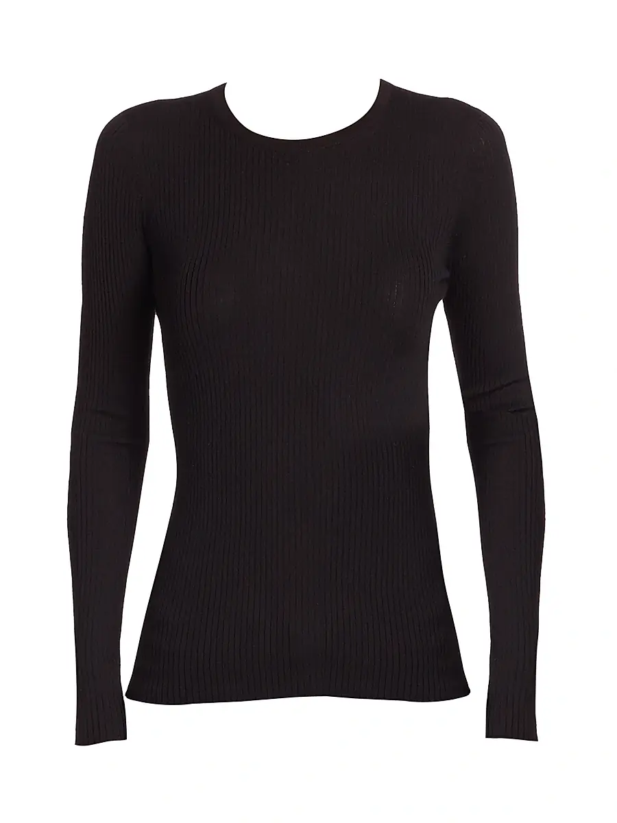 Theory Women's Mirzi Refined Merino Wool Sweater | Image 1 Theory Women's Mirzi Refined Merino Wool Sweater | Image 1