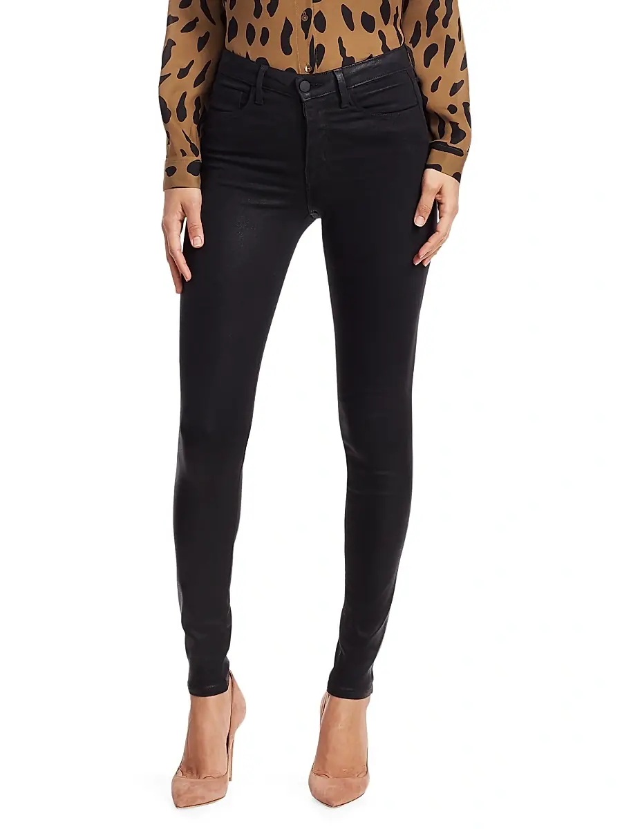 L'Agence Women's Marguerite High-Rise Skinny Coated Jeans | Thumbnail 3 L'Agence Women's Marguerite High-Rise Skinny Coated Jeans | Thumbnail 3