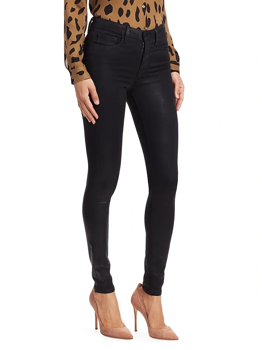 L'Agence Women's Marguerite High-Rise Skinny Coated Jeans | Thumbnail 4 L'Agence Women's Marguerite High-Rise Skinny Coated Jeans | Thumbnail 4