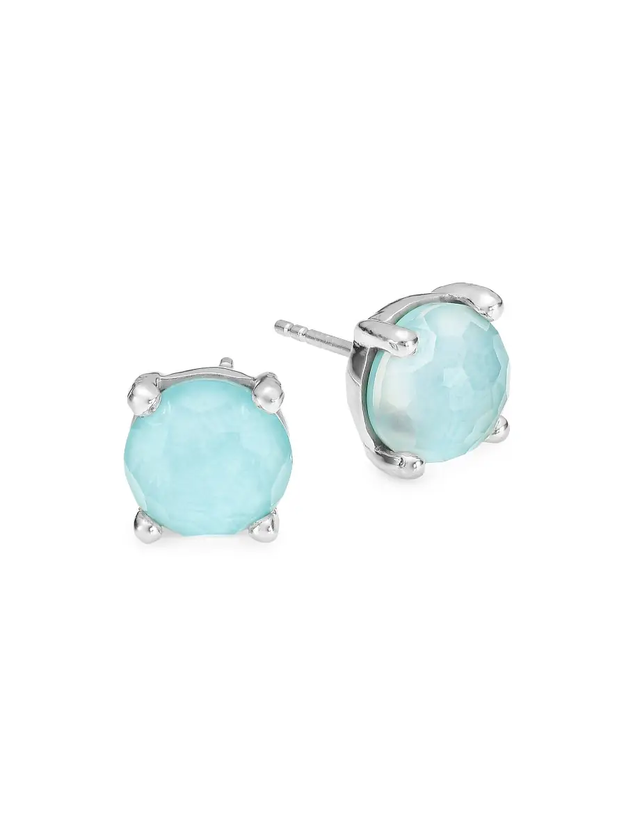 Ippolita Women's Rock Candy Sterling Silver & Doublet Stud Earrings | Thumbnail 2 Ippolita Women's Rock Candy Sterling Silver & Doublet Stud Earrings | Thumbnail 2