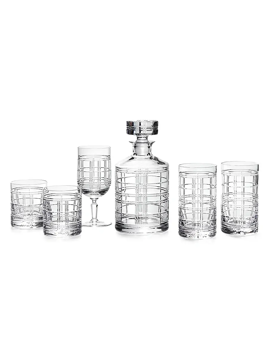 Ralph Lauren Hudson Plaid Iced Beverage Glass | Thumbnail 2 Ralph Lauren Hudson Plaid Iced Beverage Glass | Thumbnail 2