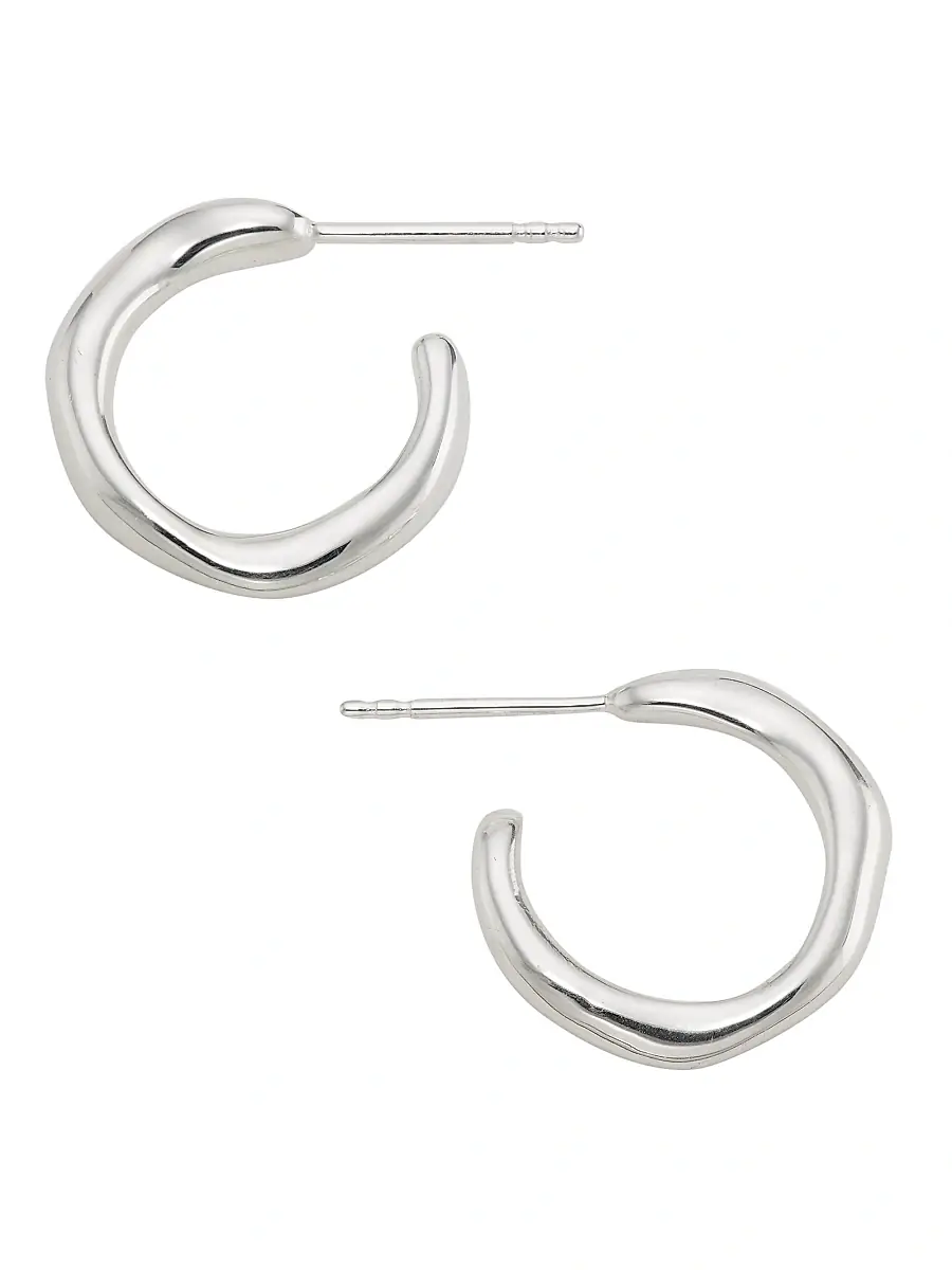 Ippolita Women's Classico Squiggle Mini Silver Hoop Earrings