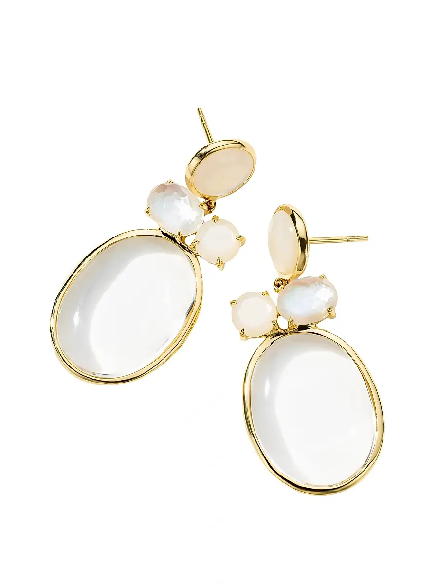 Ippolita Women's Snowman 18K Yellow Gold & Multi-Stone Drop Earrings - Yellow Gold | Thumbnail 2
