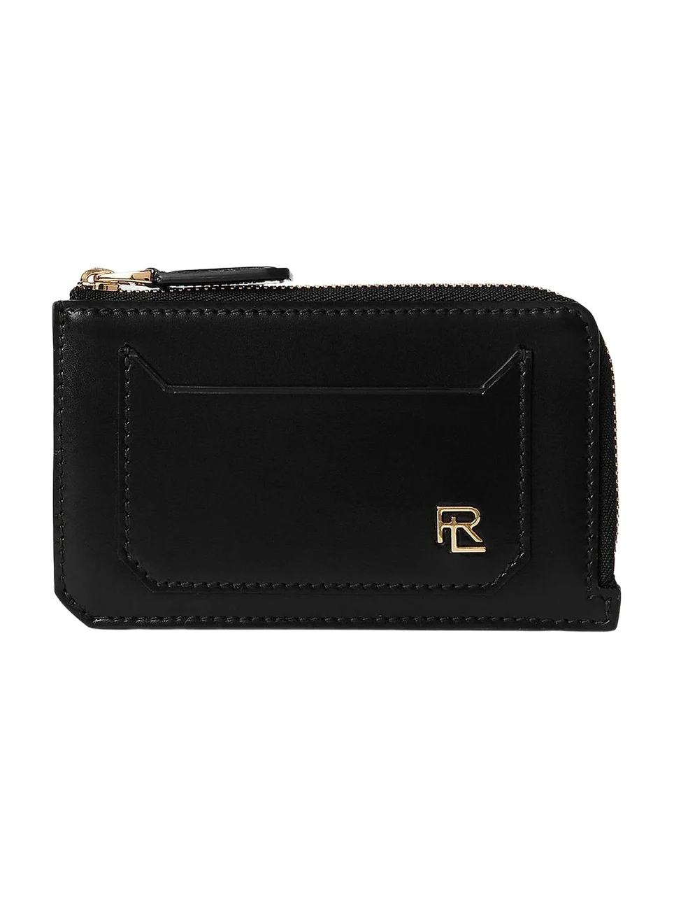 Women's RL Box Calfskin Zip Card Case