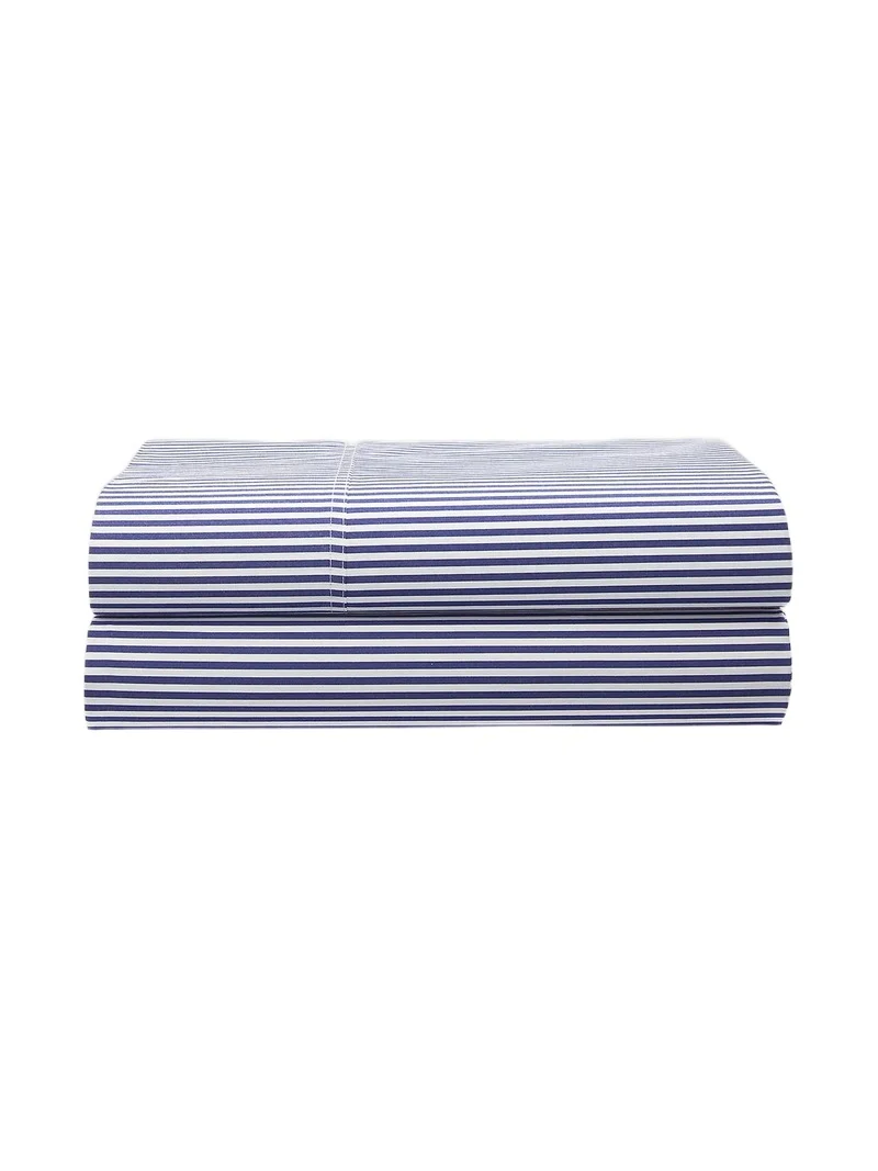 Ralph Lauren Organic Shirting Stripe 400-Thread Count Flat Sheet