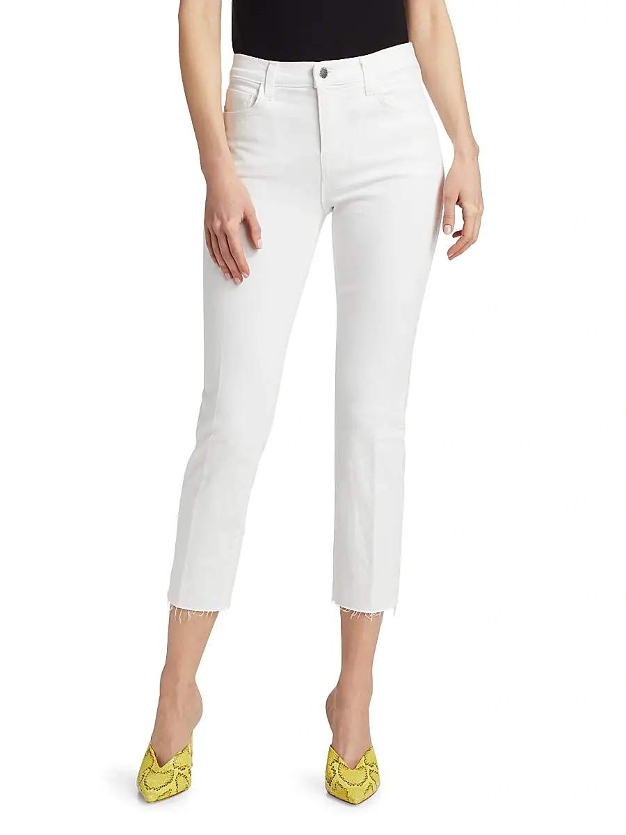 L'Agence Women's Sada High-Rise Crop Slim Straight Jeans | Thumbnail 3 L'Agence Women's Sada High-Rise Crop Slim Straight Jeans | Thumbnail 3