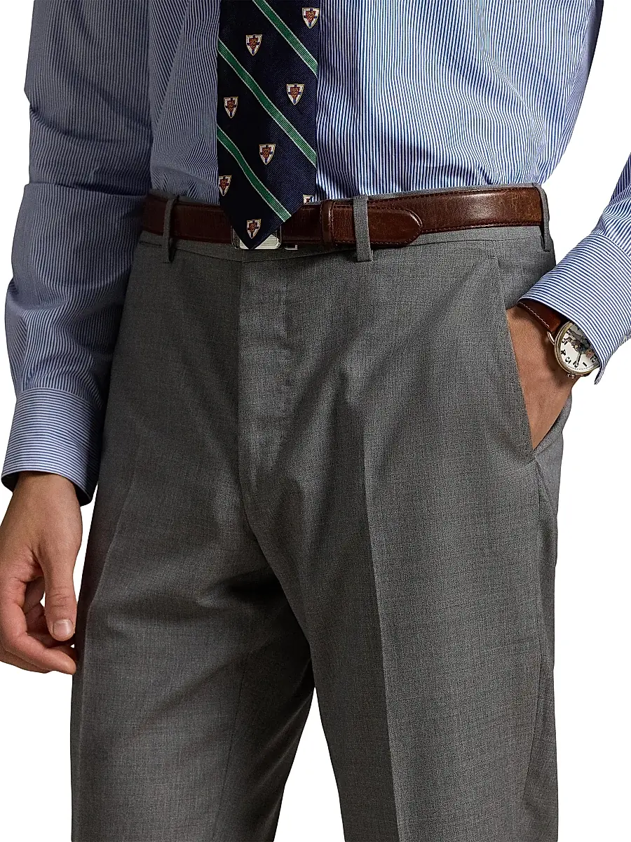 Polo Ralph Lauren Men's Wool Twill Slim-Fit Trousers | Thumbnail 5 Polo Ralph Lauren Men's Wool Twill Slim-Fit Trousers | Thumbnail 5