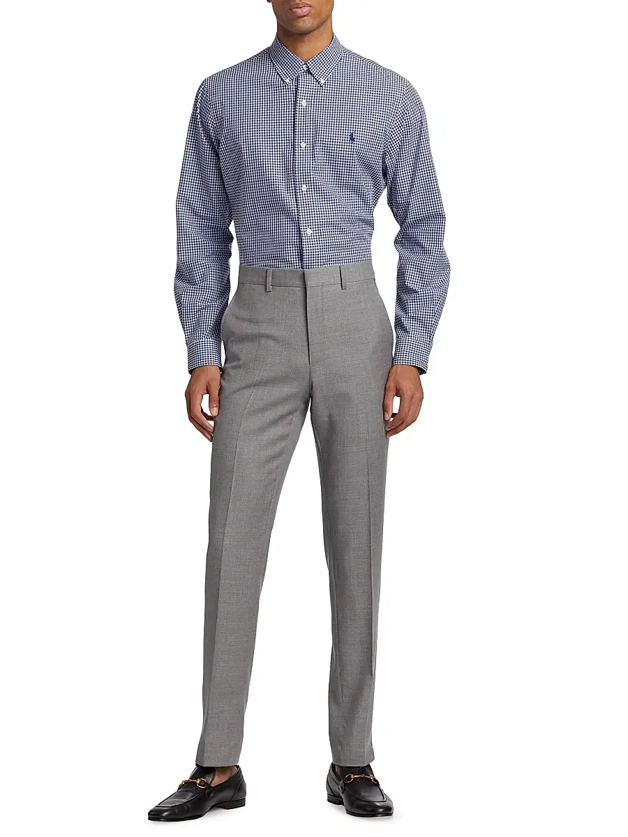 Polo Ralph Lauren Men's Wool Twill Slim-Fit Trousers | Thumbnail 2 Polo Ralph Lauren Men's Wool Twill Slim-Fit Trousers | Thumbnail 2