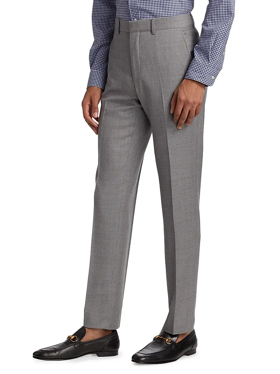 Polo Ralph Lauren Men's Wool Twill Slim-Fit Trousers | Thumbnail 4 Polo Ralph Lauren Men's Wool Twill Slim-Fit Trousers | Thumbnail 4