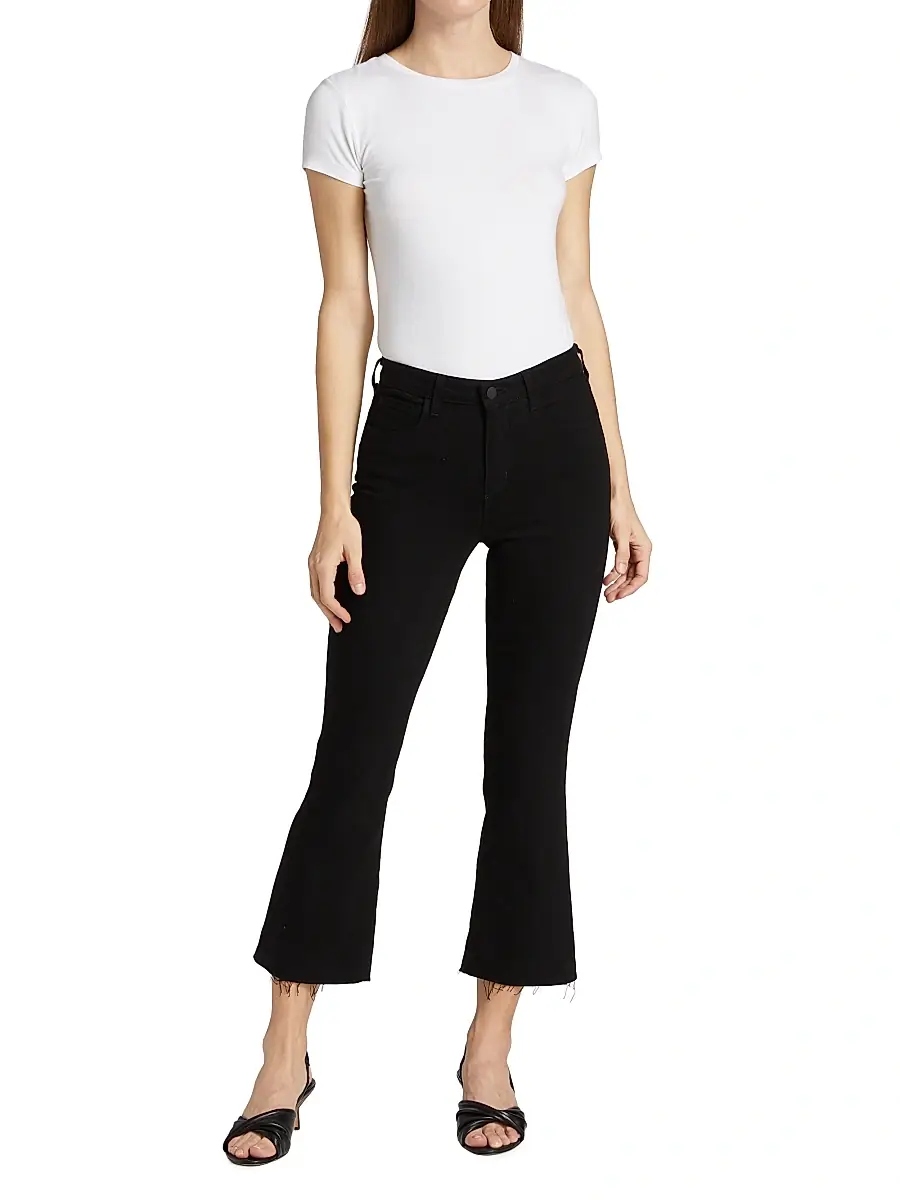 L'Agence Women's Kendra High-Rise Cropped Jeans | Thumbnail 2 L'Agence Women's Kendra High-Rise Cropped Jeans | Thumbnail 2