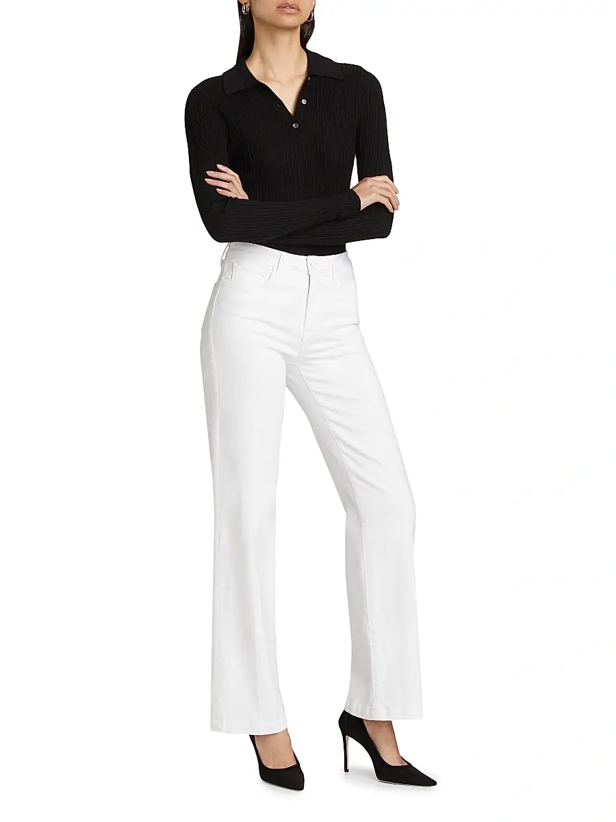 L'Agence Women's Scottie High-Rise Wide-Leg Jeans | Thumbnail 2 L'Agence Women's Scottie High-Rise Wide-Leg Jeans | Thumbnail 2