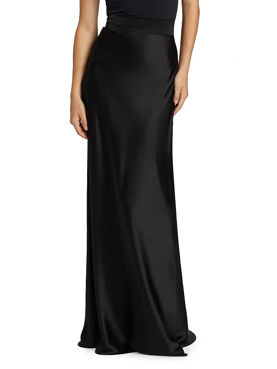 L'Agence Women's Ryker Silk Bias-Cut Skirt | Thumbnail 3 L'Agence Women's Ryker Silk Bias-Cut Skirt | Thumbnail 3