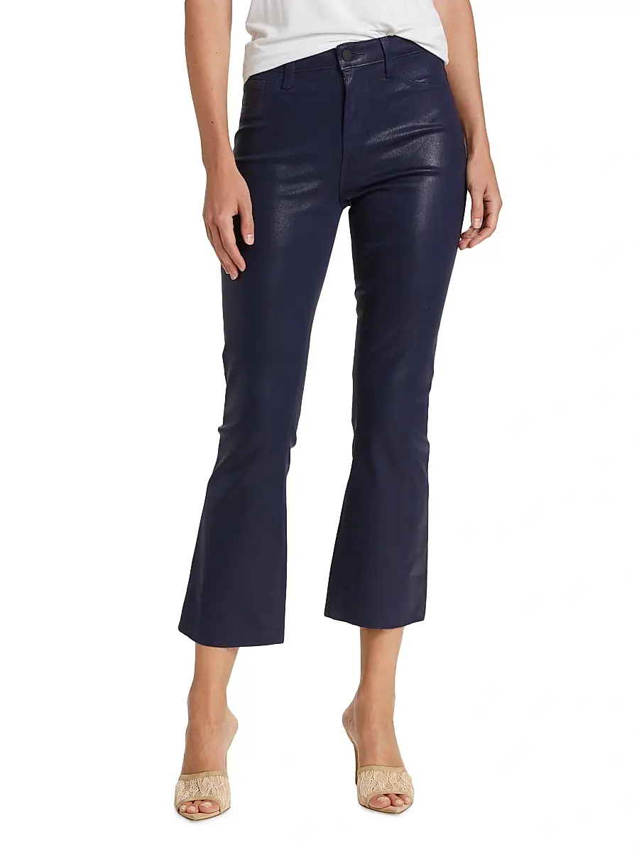 L'Agence Women's Kendra Cropped Coated Jeans | Thumbnail 3