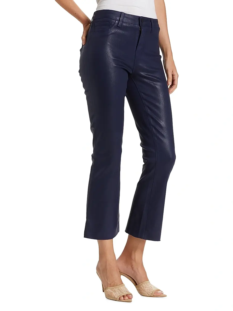 L'Agence Women's Kendra Cropped Coated Jeans | Thumbnail 4