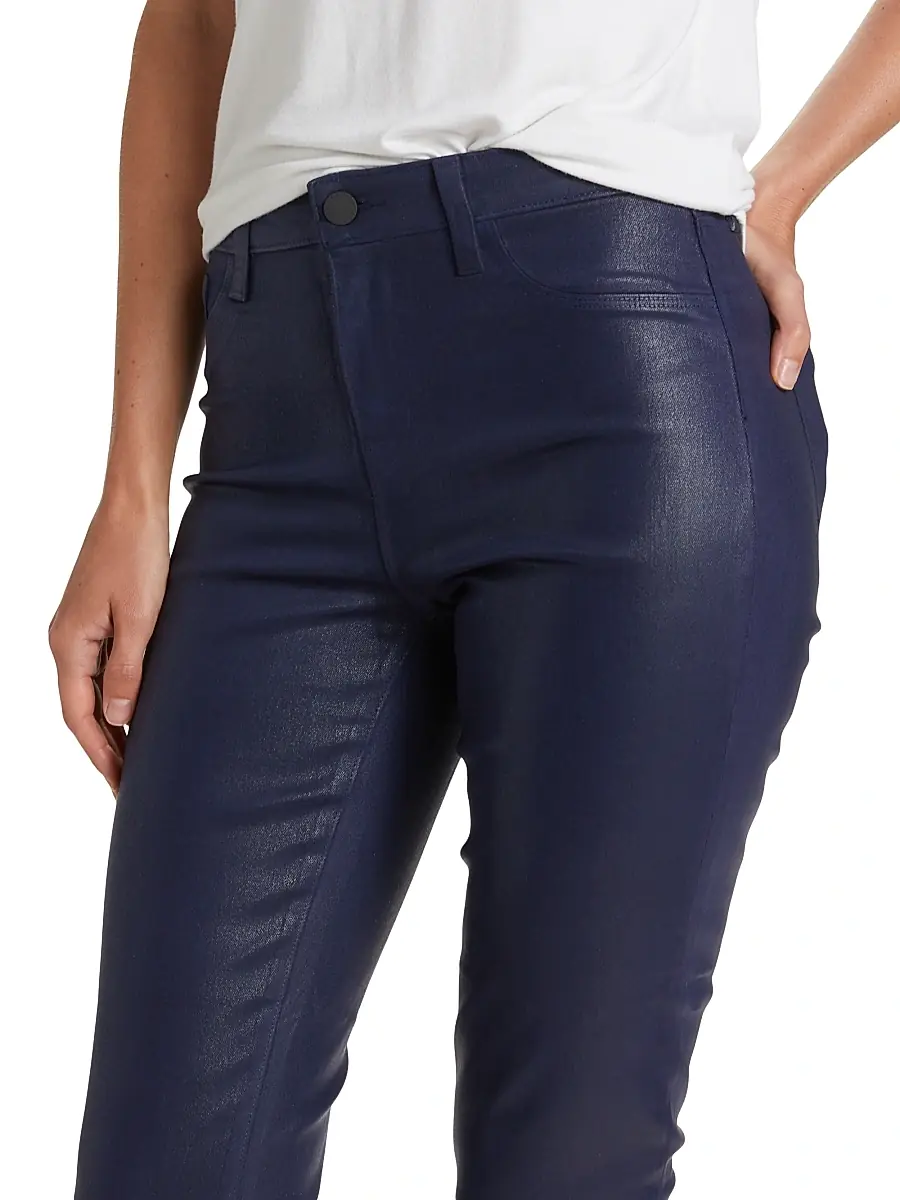 L'Agence Women's Kendra Cropped Coated Jeans | Thumbnail 6