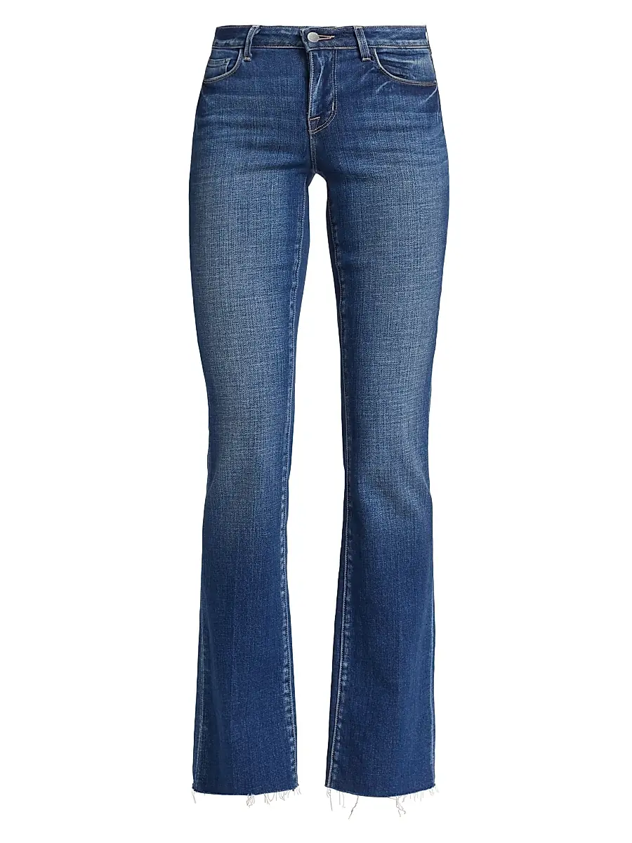 L'Agence Women's Sneeki Low-Rise Straight-Leg Jeans