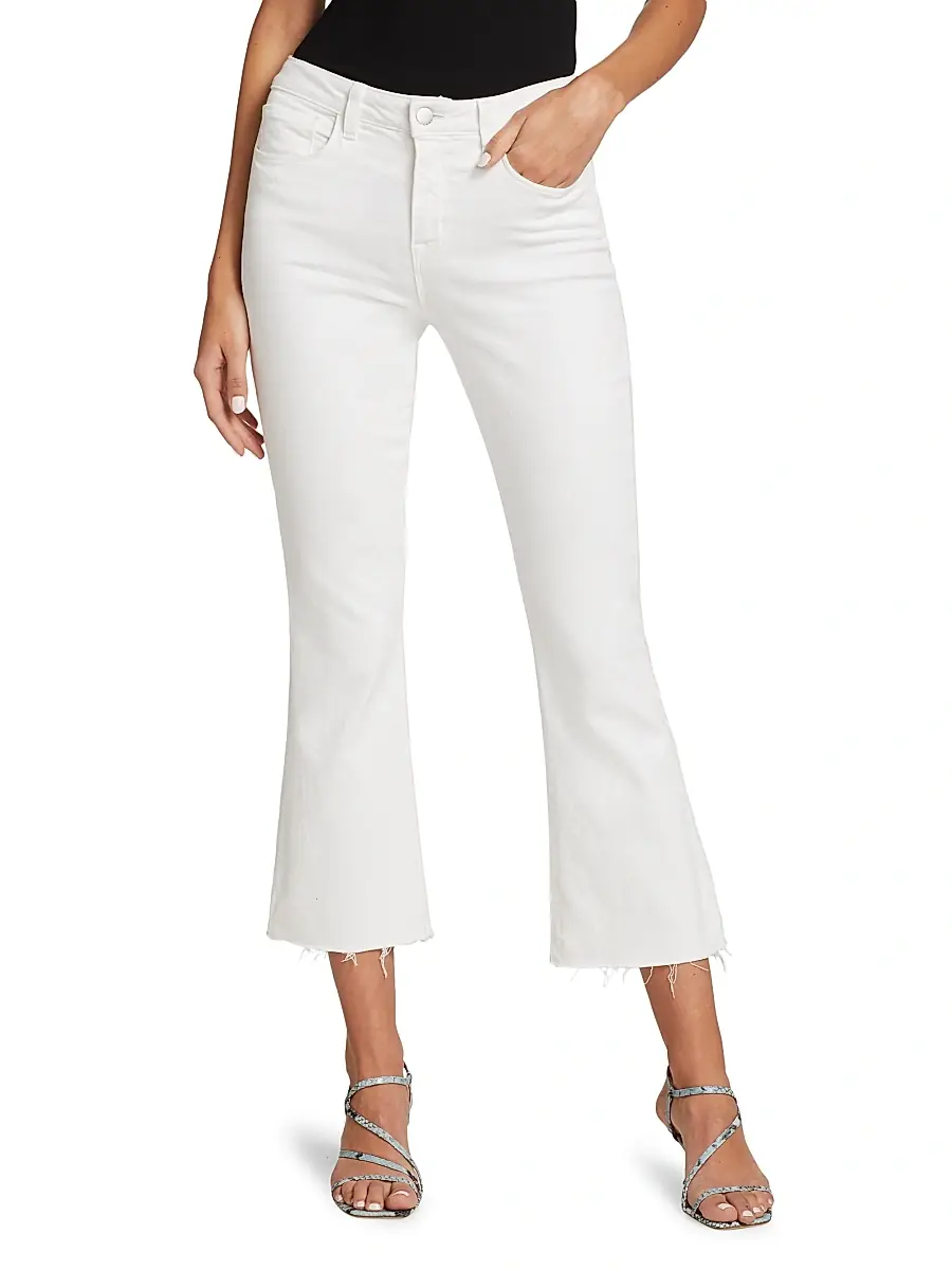 L'Agence Women's Kendra Cropped Flare Jeans | Thumbnail 3 L'Agence Women's Kendra Cropped Flare Jeans | Thumbnail 3