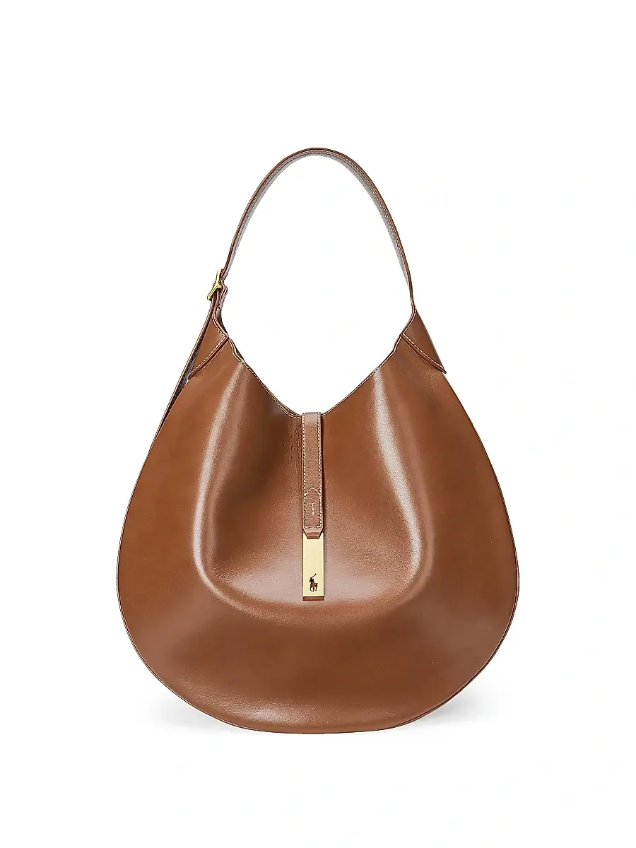 Polo Ralph Lauren Women's Polo ID Large Leather Shoulder Bag