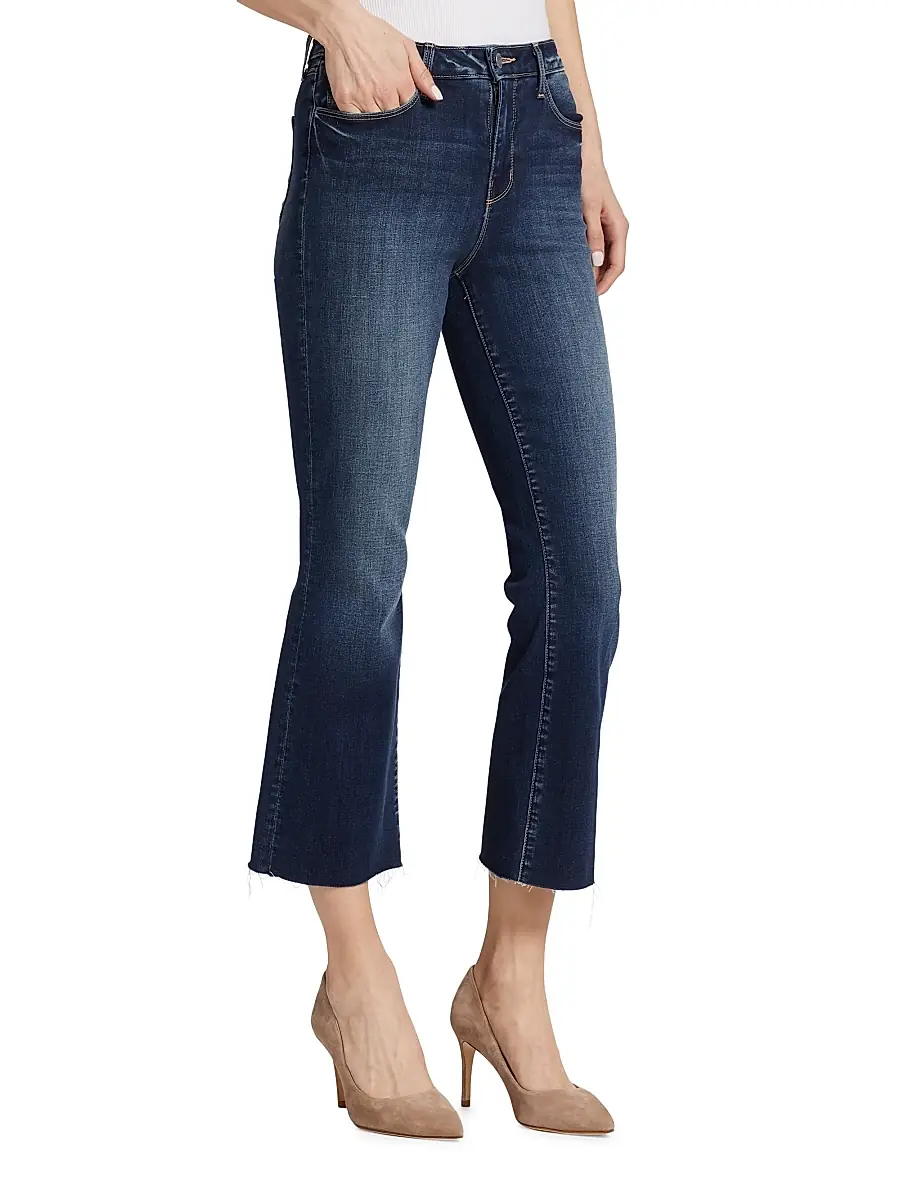 L'Agence Women's Kendra High-Rise Crop Flare Jeans | Thumbnail 4 L'Agence Women's Kendra High-Rise Crop Flare Jeans | Thumbnail 4