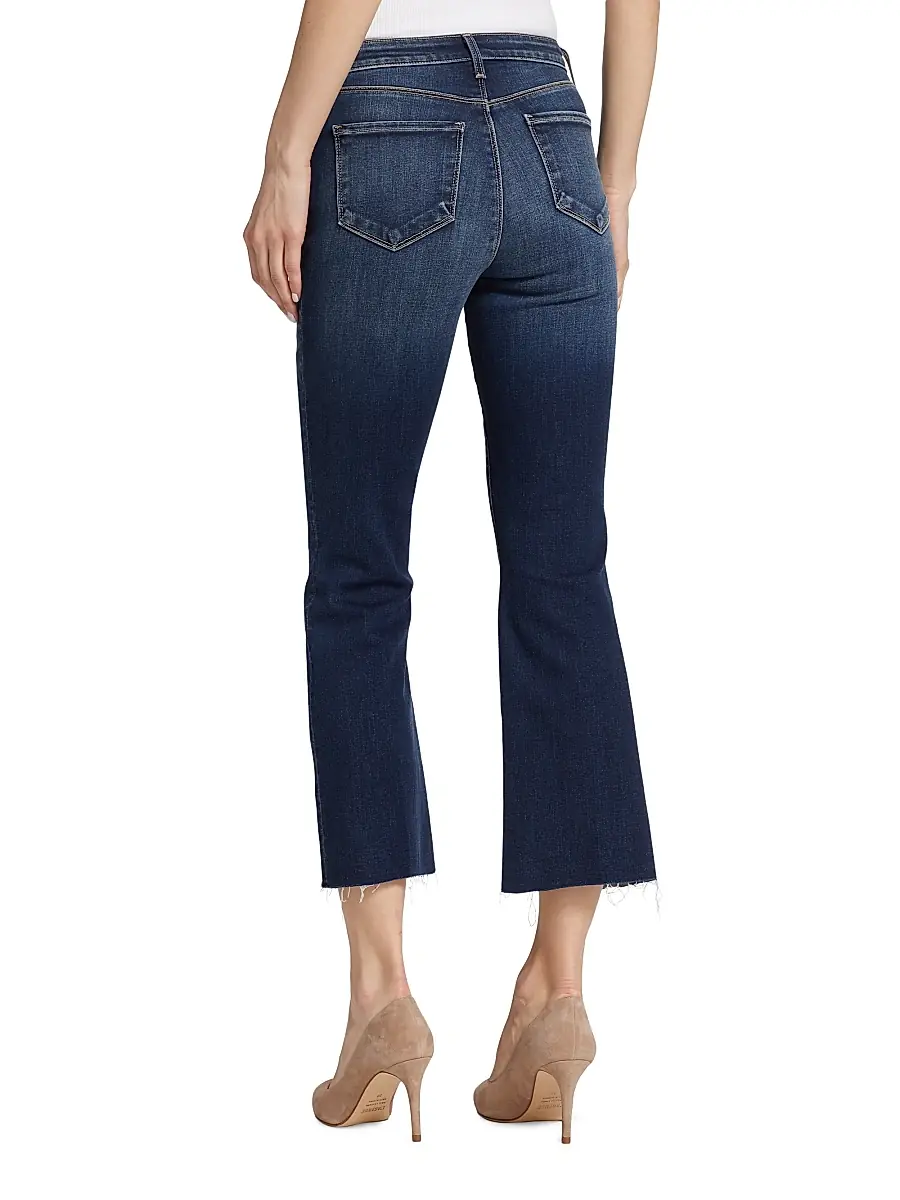 L'Agence Women's Kendra High-Rise Crop Flare Jeans | Thumbnail 5 L'Agence Women's Kendra High-Rise Crop Flare Jeans | Thumbnail 5
