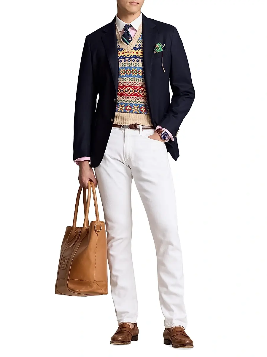 Polo Ralph Lauren Men's The Iconic Doeskin Two-Button Blazer | Thumbnail 2