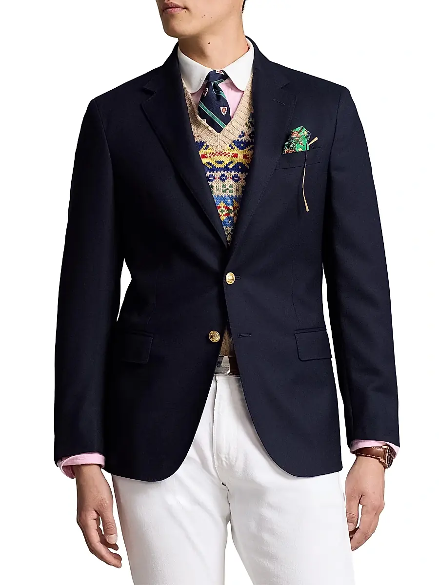 Polo Ralph Lauren Men's The Iconic Doeskin Two-Button Blazer | Thumbnail 3