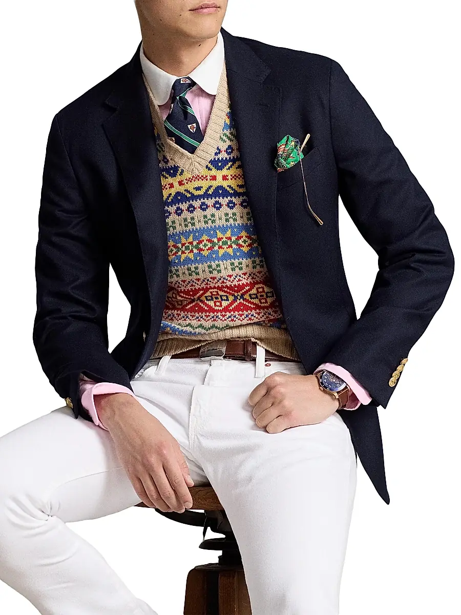 Polo Ralph Lauren Men's The Iconic Doeskin Two-Button Blazer | Thumbnail 5