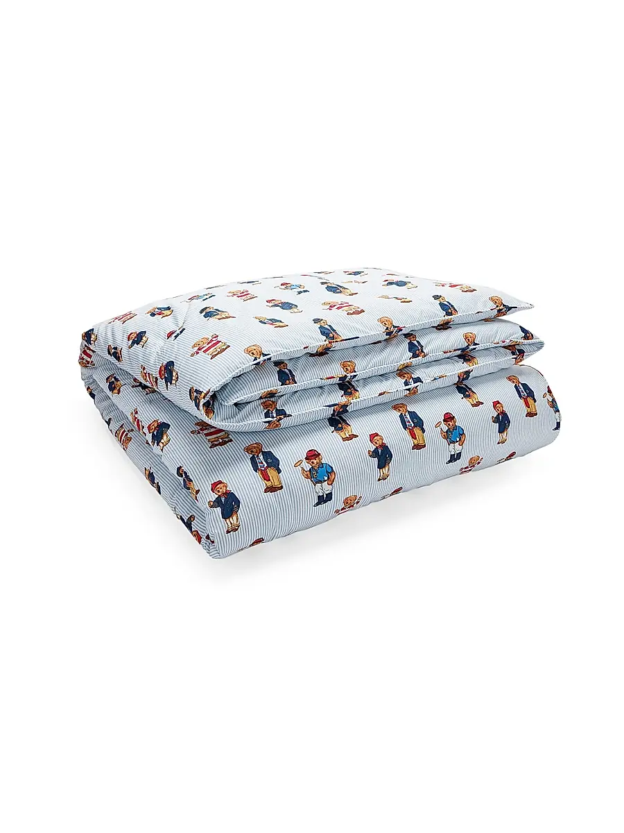 Ralph Lauren Teddy Bear Stripe 3-Piece Comforter Set | Thumbnail 4 Ralph Lauren Teddy Bear Stripe 3-Piece Comforter Set | Thumbnail 4