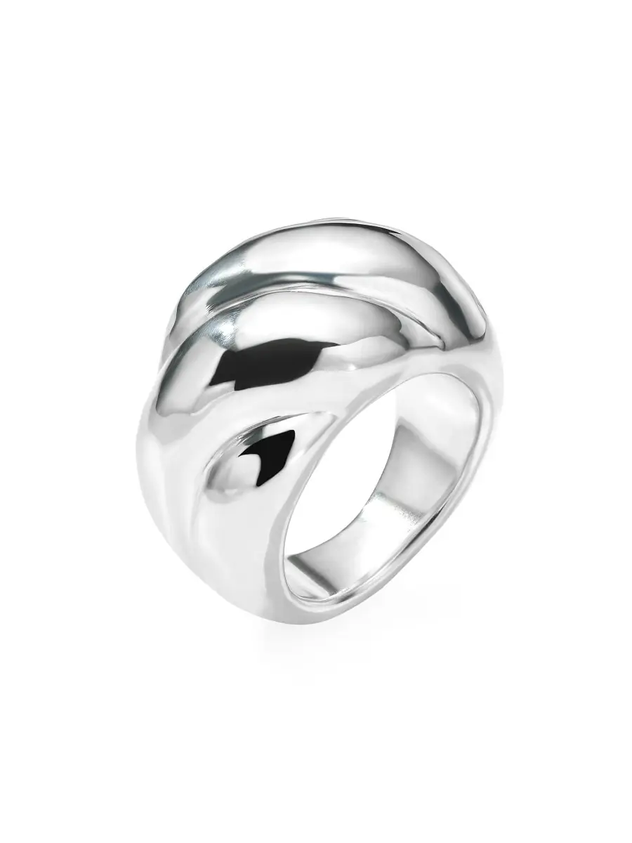 Ippolita Women's Classi Classico Sterling Silver Curved Pastry Ring - Silver | Thumbnail 2